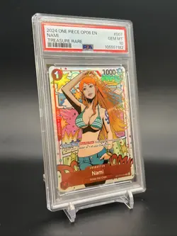 2024 One Piece OP06 ST01-007 (TR) Treasure Rare Nami PSA 10/10 💎Gem Mint!!💎 - Image 2