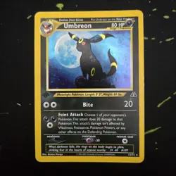 2001 1ST EDITION Neo Discovery Umbreon 13/75 Holo Foil Pokemon WOTC Moonbreon - Image 4