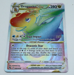 Pokemon Go Sword & Shield Dragonite VStar Rainbow Secret Rare 081/078 - Image 5