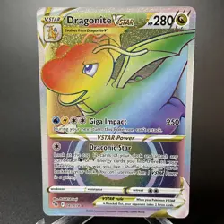 Dragonite VSTAR (Secret) Secret Rare Pokemon GO 081/078 NM - Image 1