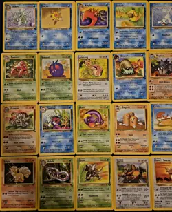 POKEMON TCG VINTAGE LOT OF 25 MIXED SETS BASE, FOSSIL, JUNGLE + - Image 2