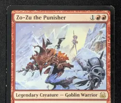 MTG Zo-Zu the Punisher- DAMAGED -Duel Decks: Mind vs. Might Magic Card # 41 - Image 3