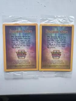 2 x Ancient Mew Movie Promo 2000 Pokemon Sealed Cards Mint - Image 2