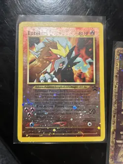 Movie Promo Cards Entei and Ancient Mew LP/HP Pokemon Card - Image 4