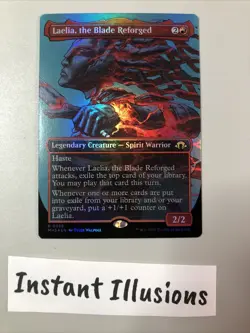 NM Laelia, the Blade Reforged - (Borderless) Modern Horizons 3 Foil Mtg Tcg - Image 1