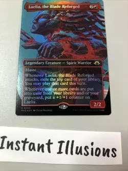 NM Laelia, the Blade Reforged - (Borderless) Modern Horizons 3 Foil Mtg Tcg - Image 2