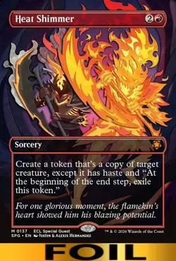 Heat Shimmer ** FOIL BORDERLESS ** Special Guest: Lorwyn Eclipsed - NM MTG - Image 1