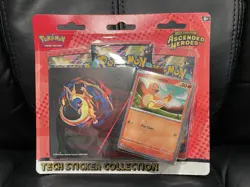 Pokemon TCG Charmander Tech Sticker Collection Ascended Heroes 3 Pack Blister - Image 1