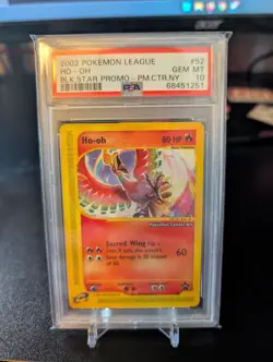 Pokemon Center NY Ho-oh #52 Black Star Promo WOTC PSA 10 - Image 1
