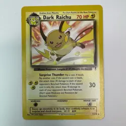 Pokemon TCG 2002 Legendary Collection Dark Raichu 7/110 Non Holo - Image 1