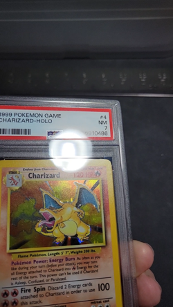 pokemon Charizard 004/102 Base Set Rare Holo PSA 7 - Image 2