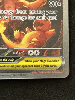 Pokemon TCG Mega Charizard x EX SIR 125/94 Full Art Phantasmal Flames NM - Image 5
