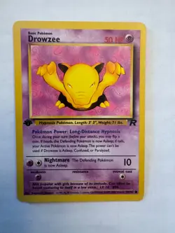 Pokemon Drowzee 54/82 Team Rocket 1st edition non holo pre-owned - Image 1