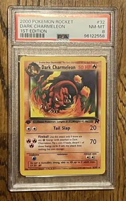 2000 Pokemon 1st Edition Rocket Dark Charmeleon | PSA 8 - Image 1