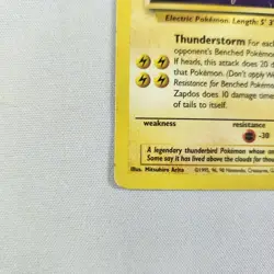 Zapdos 30/62 - Unlimited Rare - Pokemon TCG - Fossil - Damaged - Image 5