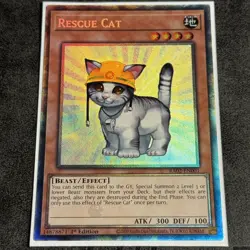 Rescue Cat 1st Edition Prismatic Collector's Rare RA02-EN001 Yu-Gi-Oh! - Image 1