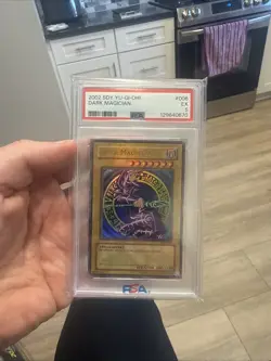 YUGIOH PSA 5 2002 Dark Magician SDY-006 Ultra Rare ( HOLO BLEED ) - Image 1