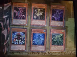 YUGIOH FORTUNE LADY DARK + LIGHT + WIND + FIRE + WATER + LADY PAST RARE NM/VLP - Image 1