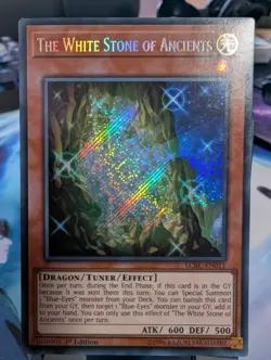 YuGiOh! The White Stone of Ancients LCKC-EN011 Secret Rare 1st Ed - Image 1