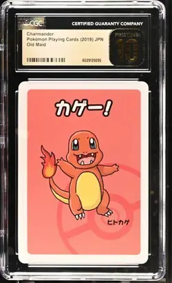 CGC 10 PRISTINE Charmander Old Maid 2019 Japanese Pokemon Card - Image 1