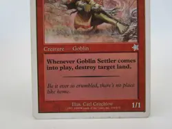 Goblin Settler MTG Magic the Gathering Starter 1999 MP Uncommon Card - Image 3