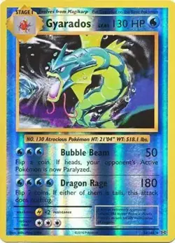 Gyarados - 34/108 - Pokemon Evolutions XY Reverse Holo Rare Card NM - Image 1
