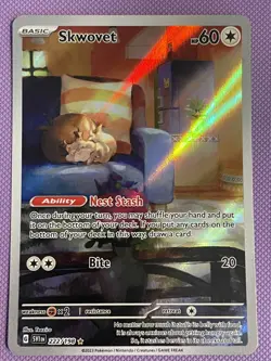 Pokemon TCG Skwovet 222/198 Sv01: Scarlet & Violet Base Set Illustration Rare - Image 1