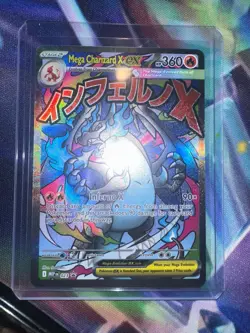Pokemon TCG Mega Charizard x EX 023 Me: Mega Evolution Promo Holo NM - Image 1