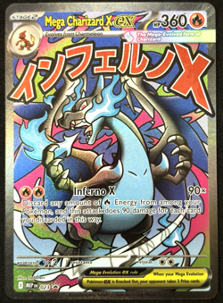 Pokemon TCG Mega Charizard X ex 023 Me: Mega Evolution Promo Holo NM - Image 1