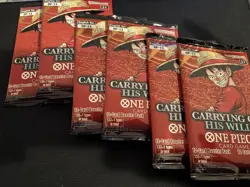 One Piece TCG - Carrying On His Will - OP13 English Booster Pack Lot Of 6 - Image 1