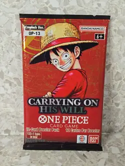 One Piece TCG - Carrying On His Will - OP13 English Booster Pack Lot of 6 - Image 2