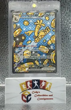 Gholdengo EX 164/131 Prismatic Evolutions Special Illustration Rare Pokemon TCG - Image 1