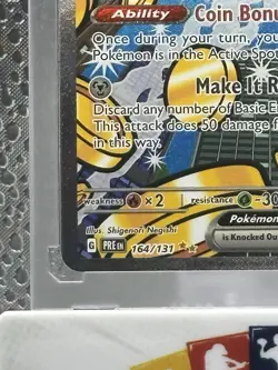 Gholdengo EX 164/131 Prismatic Evolutions Special Illustration Rare Pokemon TCG - Image 5