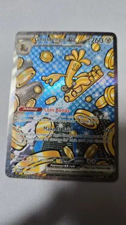 Gholdengo EX 164/131 Prismatic Evolutions Special Illustration Rare Pokemon TCG - Image 2