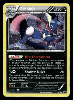 Greninja XY24 Holo Rare Black Star Promo Pokemon Card - Image 1