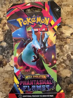 Pokemon TCG Phantasmal Flames Sleeved Booster Pack Factory Sealed - Image 1