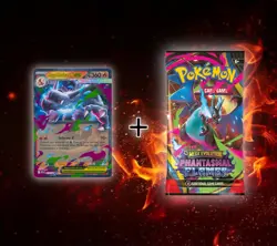 Pokemon TCG - Mega Charizard X ex + Phantasmal Flames Booster Pack - Image 1