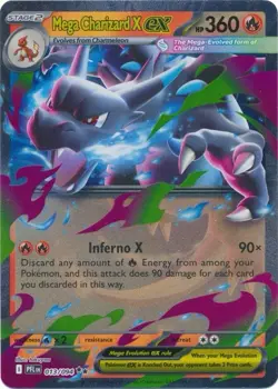 Pokemon TCG - Mega Charizard X ex + Phantasmal Flames Booster Pack - Image 2