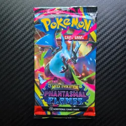 Pokemon Phantasmal Flames Booster Pack Factory Sealed Random Art Unweighed - Image 1