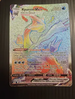 Pokemon TCG Kyurem VMAX 197/196 Lost Origin Rainbow Secret Rare NM Condition - Image 1