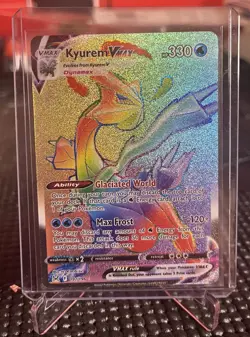 Pokemon TCG Kyurem VMAX 197/196 Lost Origin Rainbow Secret Rare NM Condition - Image 1