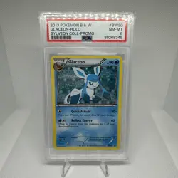 Pokemon PSA 8 Glaceon BW90 Black & White Sylveon Collection Promo Card - Image 1