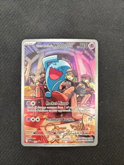 Team Rocket's Wobbuffet 203 Sv: Scarlet & Violet Promo Cards Holo - Image 1