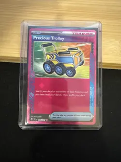 Pokemon TCG Precious Trolley Trainer Card Surging Sparks Ace Spec 185/191 - Image 1