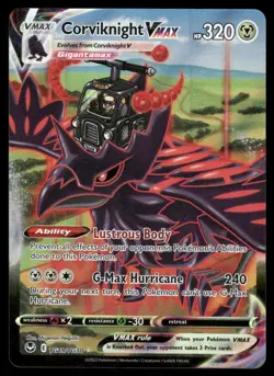 Pokemon Cards Corviknight VMAX TG19/TG30 Silver Tempest Trainer Gallery Holo NM - Image 1