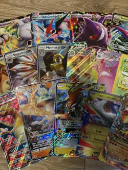 23 X Pokemon Card Lot EX/V/Vmax LOT - Charizard Charmander Mewtwo Gengar Jumbo - Image 3