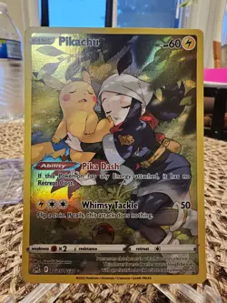 Pikachu - TG05/TG30 - Pokemon Lost Origins Trainer Gallery Holo Rare Card NM - Image 1