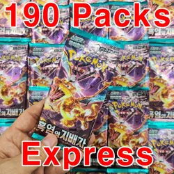 190 Packs Express Pokemon Card Ruler of the Black Flame Booster sealed Korean - Image 2