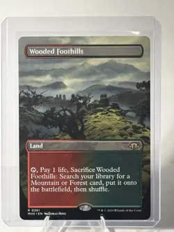 Wooded Foothills (Borderless) Modern Horizons 3 Regular 0361 regular (nonfoil) - Image 1