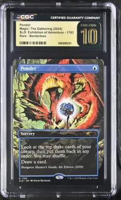 PONDER Secret Lair D&D Exhibition CGC Pristine 10 MTG [Nostalgium] - Image 1
